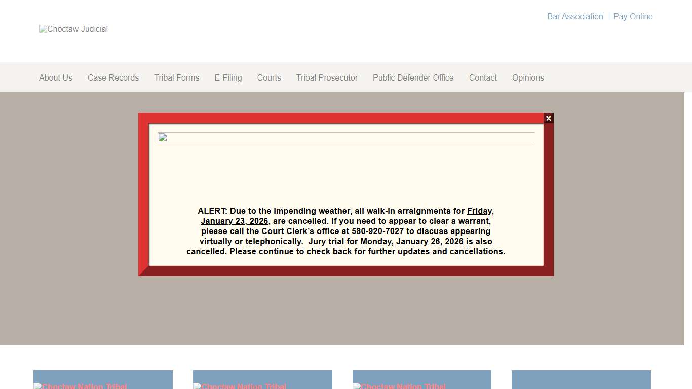 Choctaw Nation Tribal Court Choctaw Judicial Oklahoma Court System